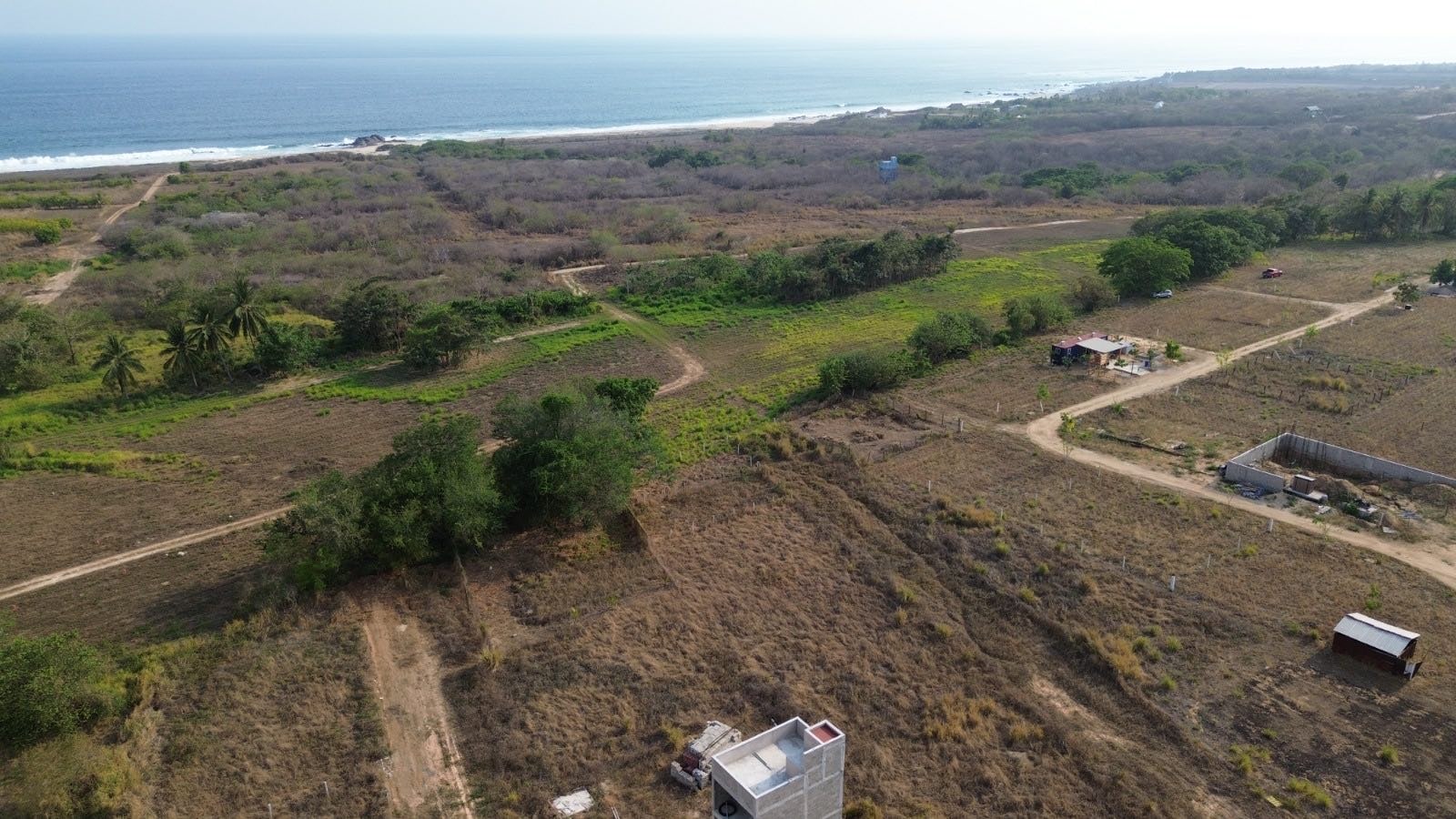 La segunda entrada de Agua Blanca desde el aire